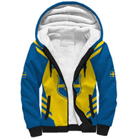 Custom Football 2026 Sweden Sherpa Hoodie Sverige Blagult Sporty Style