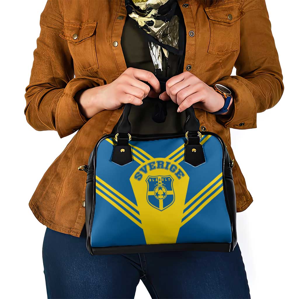 Football 2026 Sweden Shoulder Handbag Sverige Blagult Sporty Style