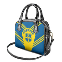 Football 2026 Sweden Shoulder Handbag Sverige Blagult Sporty Style