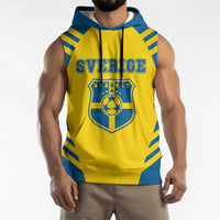 Custom Football 2026 Sweden Sleeveless Hoodie Sverige Blagult Sporty Style