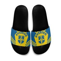 Football 2026 Sweden Slide Sandals Sverige Blagult Sporty Style