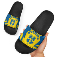Football 2026 Sweden Slide Sandals Sverige Blagult Sporty Style
