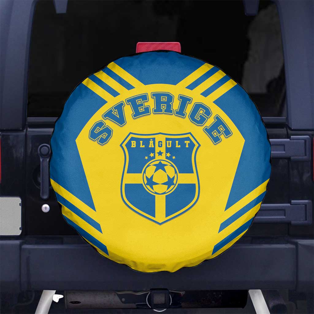 Football 2026 Sweden Spare Tire Cover Sverige Blagult Sporty Style