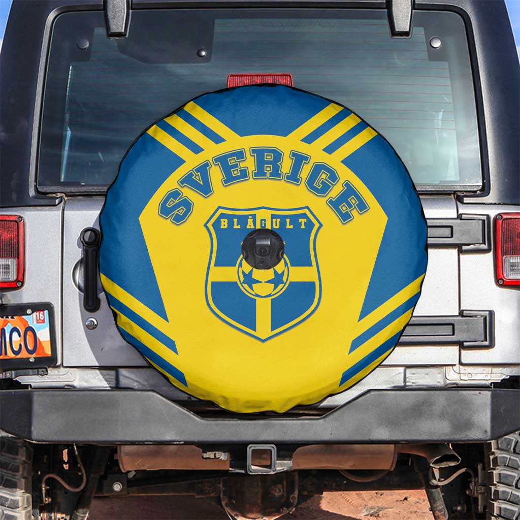 Football 2026 Sweden Spare Tire Cover Sverige Blagult Sporty Style