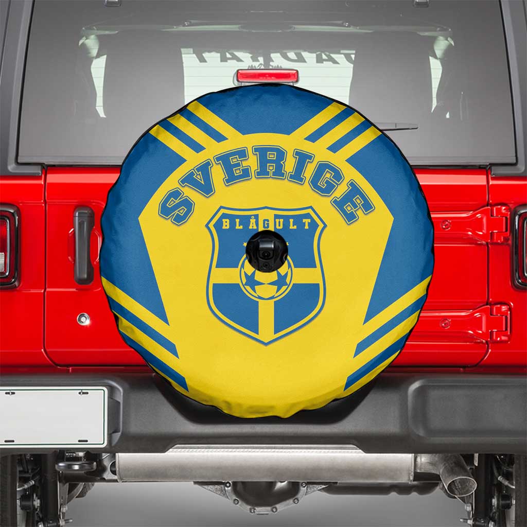 Football 2026 Sweden Spare Tire Cover Sverige Blagult Sporty Style