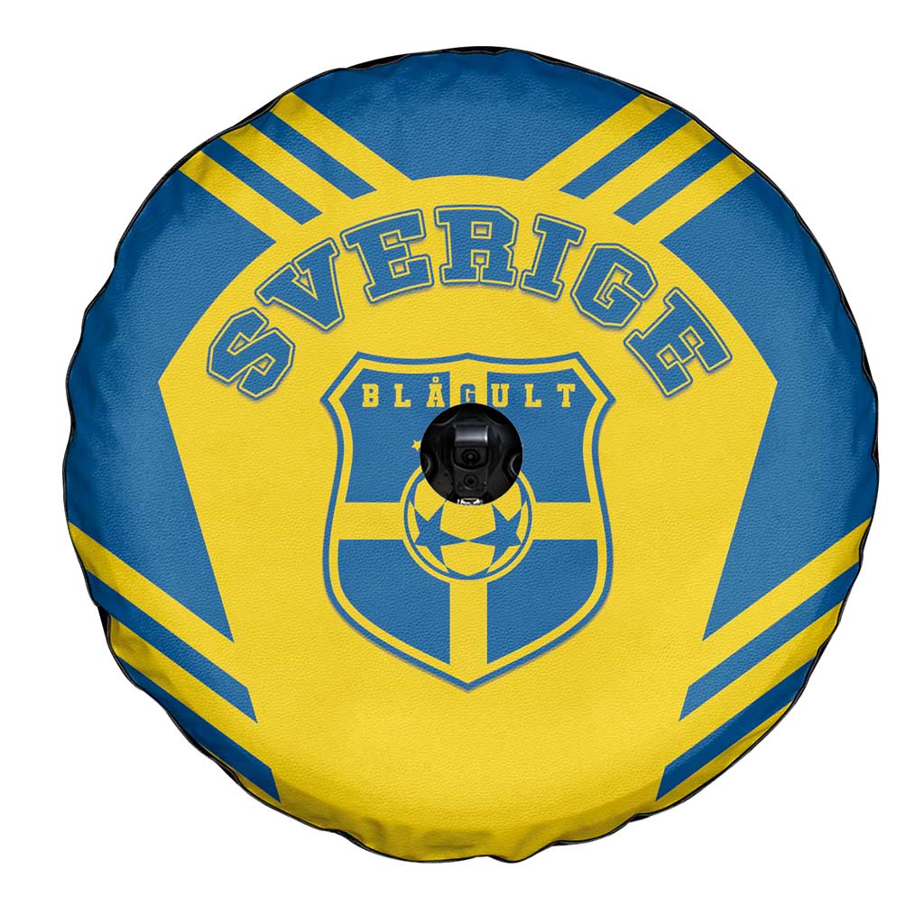 Football 2026 Sweden Spare Tire Cover Sverige Blagult Sporty Style