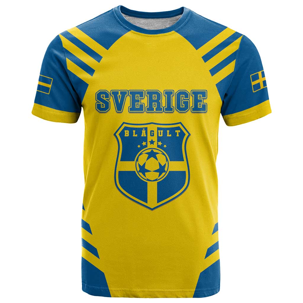 Custom Football 2026 Sweden T Shirt Sverige Blagult Sporty Style