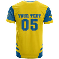 Custom Football 2026 Sweden T Shirt Sverige Blagult Sporty Style