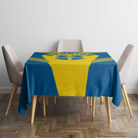Football 2026 Sweden Tablecloth Sverige Blagult Sporty Style