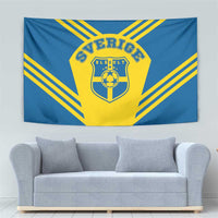 Football 2026 Sweden Tapestry Sverige Blagult Sporty Style
