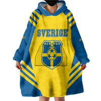Custom Football 2026 Sweden Wearable Blanket Hoodie Sverige Blagult Sporty Style