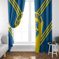 Football 2026 Sweden Window Curtain Sverige Blagult Sporty Style