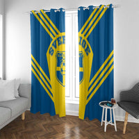 Football 2026 Sweden Window Curtain Sverige Blagult Sporty Style