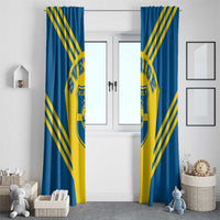 Football 2026 Sweden Window Curtain Sverige Blagult Sporty Style