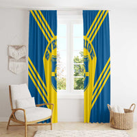 Football 2026 Sweden Window Curtain Sverige Blagult Sporty Style
