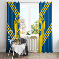 Football 2026 Sweden Window Curtain Sverige Blagult Sporty Style