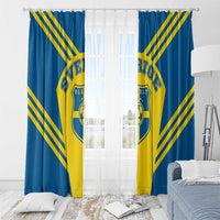Football 2026 Sweden Window Curtain Sverige Blagult Sporty Style