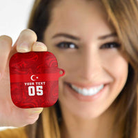 Custom Football 2026 Turkey AirPods Case Crescent-Stars Simple Style