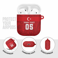 Custom Football 2026 Turkey AirPods Case Crescent-Stars Simple Style