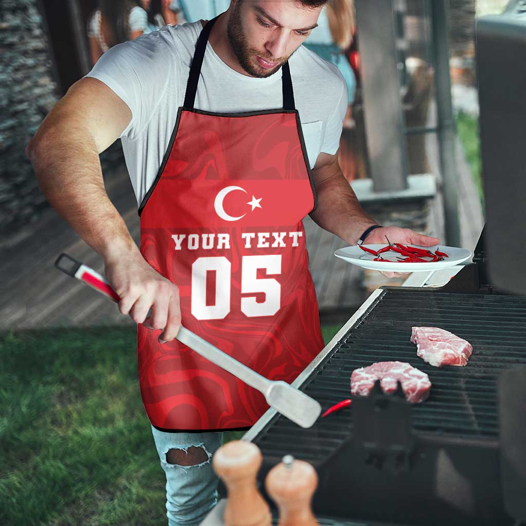 Custom Football 2026 Turkey Apron Crescent-Stars Simple Style