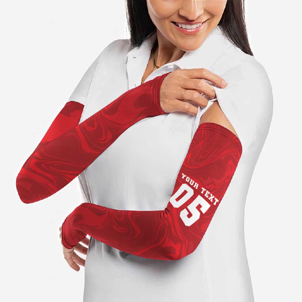 Custom Football 2026 Turkey Arm Sleeves Crescent-Stars Simple Style
