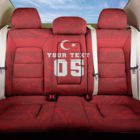 Custom Football 2026 Turkey Back Car Seat Cover Crescent-Stars Simple Style