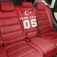 Custom Football 2026 Turkey Back Car Seat Cover Crescent-Stars Simple Style