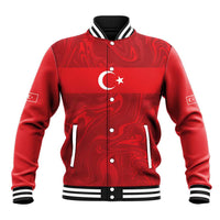 Custom Football 2026 Turkey Baseball Jacket Crescent-Stars Simple Style