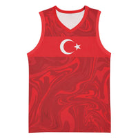 Custom Football 2026 Turkey Basketball Jersey Crescent-Stars Simple Style