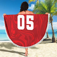 Custom Football 2026 Turkey Beach Blanket Crescent-Stars Simple Style