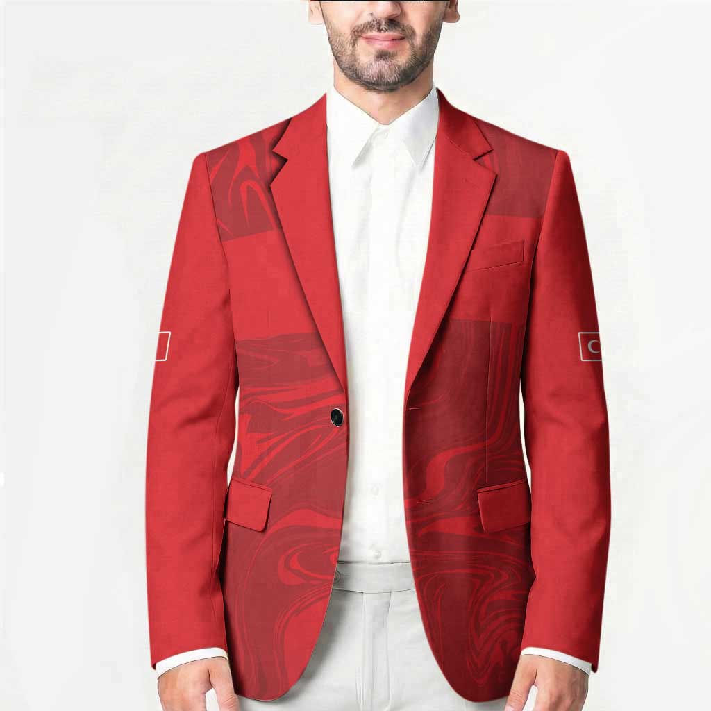 Custom Football 2026 Turkey Blazer Crescent-Stars Simple Style