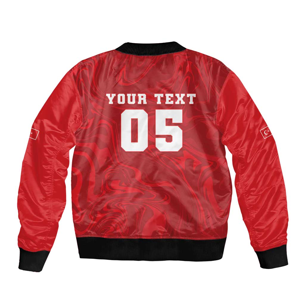 Custom Football 2026 Turkey Bomber Jacket Crescent-Stars Simple Style