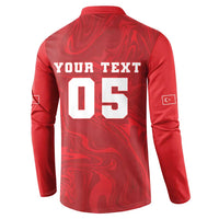 Custom Football 2026 Turkey Button Sweatshirt Crescent-Stars Simple Style