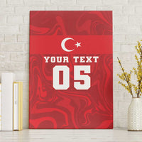 Custom Football 2026 Turkey Canvas Wall Art Crescent-Stars Simple Style