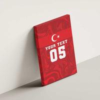 Custom Football 2026 Turkey Canvas Wall Art Crescent-Stars Simple Style