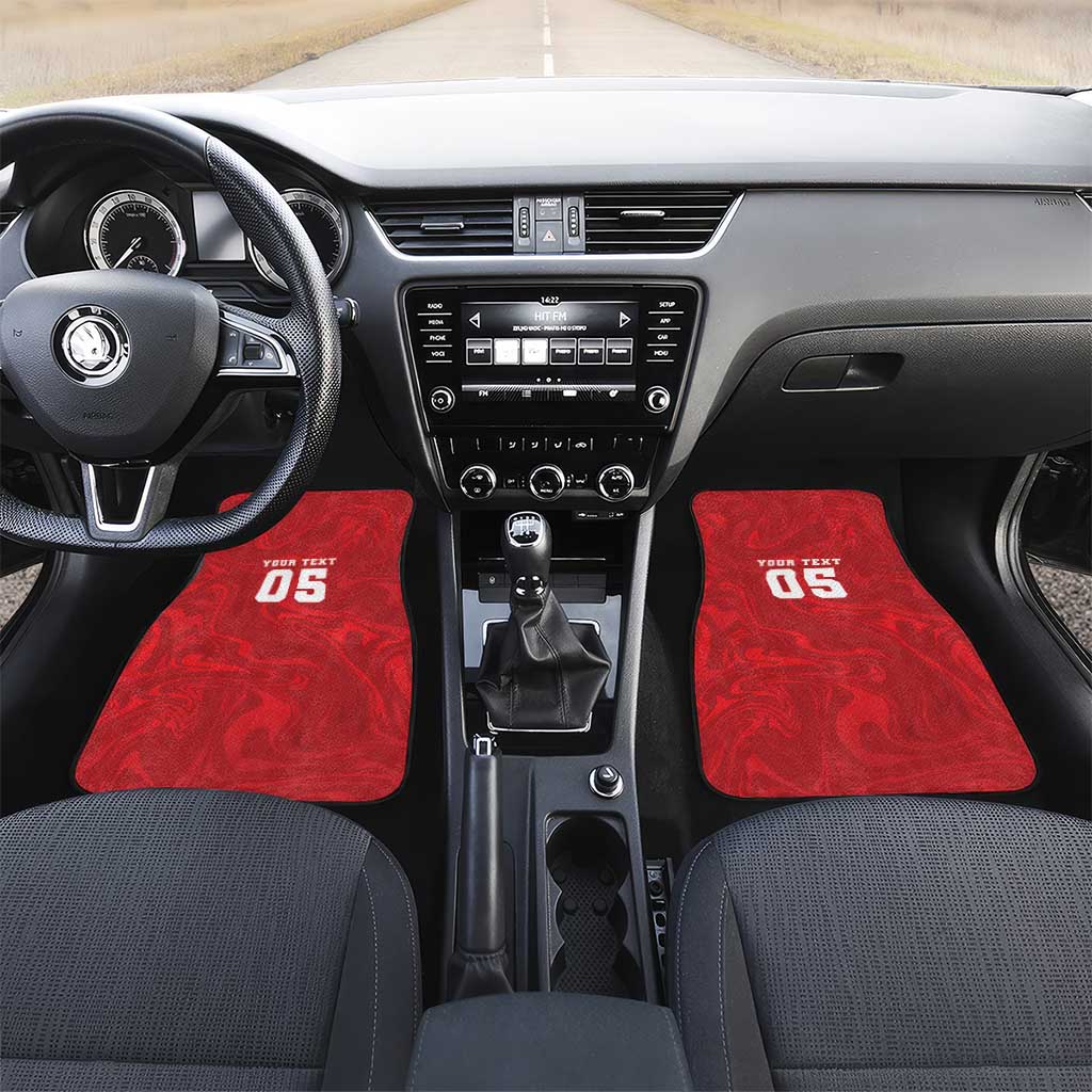 Custom Football 2026 Turkey Car Mats Crescent-Stars Simple Style