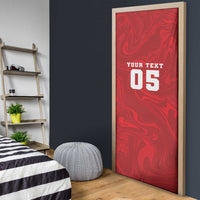 Custom Football 2026 Turkey Door Cover Crescent-Stars Simple Style