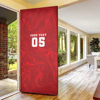 Custom Football 2026 Turkey Door Cover Crescent-Stars Simple Style
