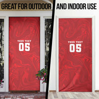 Custom Football 2026 Turkey Door Cover Crescent-Stars Simple Style