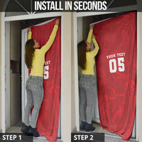 Custom Football 2026 Turkey Door Cover Crescent-Stars Simple Style