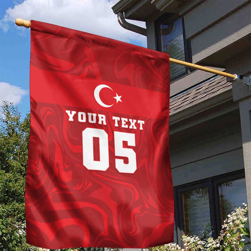 Custom Football 2026 Turkey Garden Flag Crescent-Stars Simple Style
