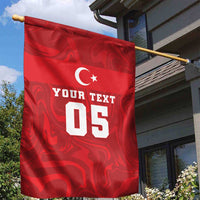 Custom Football 2026 Turkey Garden Flag Crescent-Stars Simple Style
