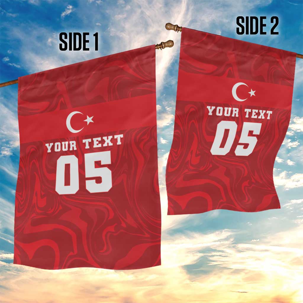 Custom Football 2026 Turkey Garden Flag Crescent-Stars Simple Style