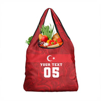 Custom Football 2026 Turkey Grocery Bag Crescent-Stars Simple Style