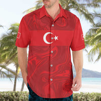 Custom Football 2026 Turkey Hawaiian Shirt Crescent-Stars Simple Style