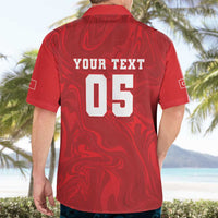 Custom Football 2026 Turkey Hawaiian Shirt Crescent-Stars Simple Style