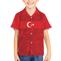 Custom Football 2026 Turkey Hawaiian Shirt Crescent-Stars Simple Style