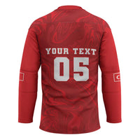 Custom Football 2026 Turkey Hockey Jersey Crescent-Stars Simple Style
