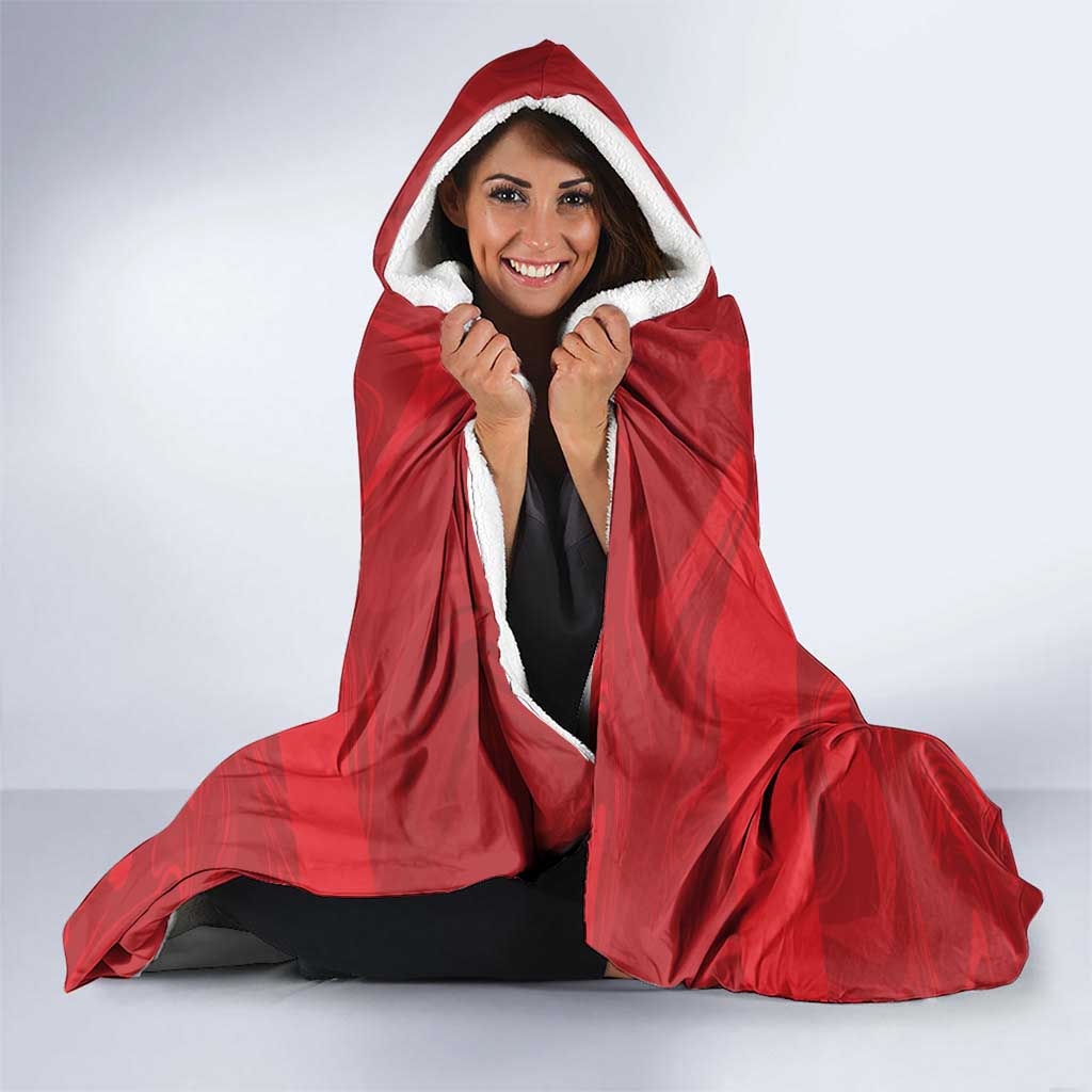 Custom Football 2026 Turkey Hooded Blanket Crescent-Stars Simple Style
