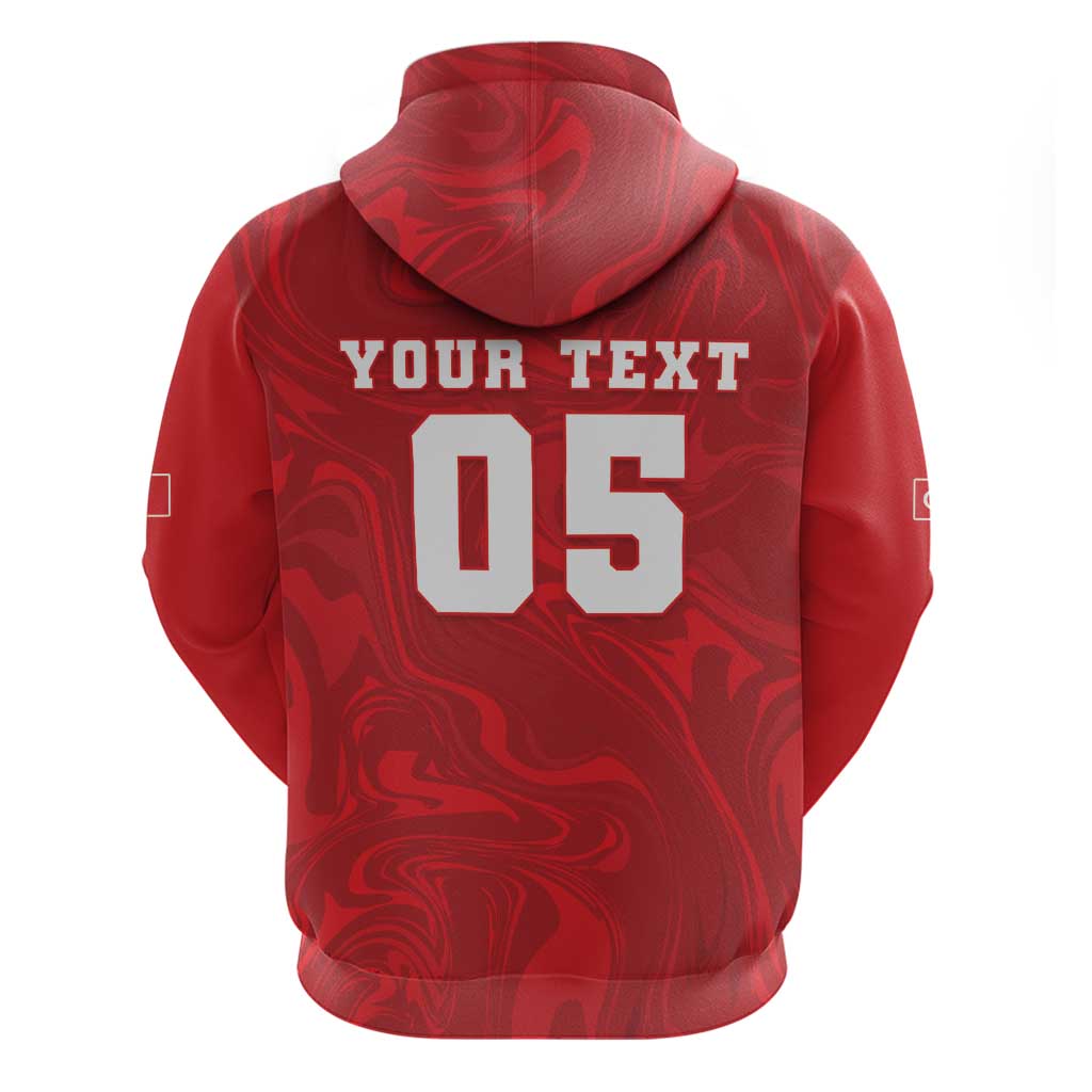 Custom Football 2026 Turkey Hoodie Crescent-Stars Simple Style